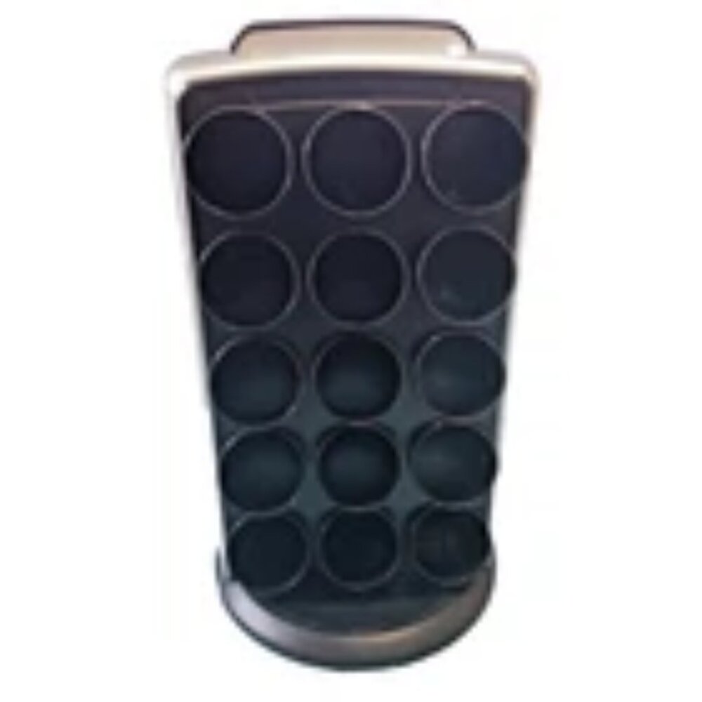 Keurig K-Cup Rotating Black & Silver 30 Cup Pod Coffee Holder Carousel Tower NSP